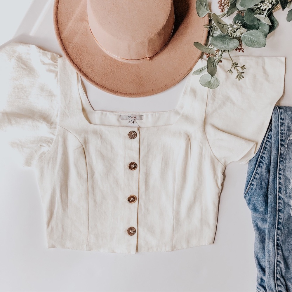 Ivory Crop top